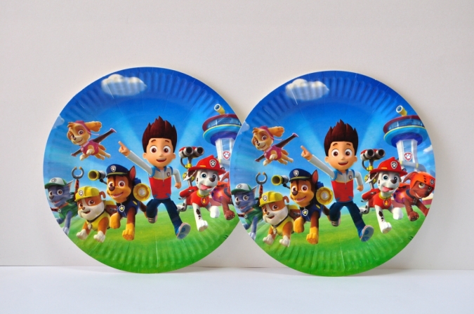 Хартиена парти чинийка Пес Патрул, 10 бр. в опаковка /Gx/