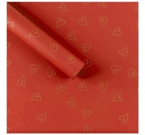 Опаковъчна хартия цвят червен,