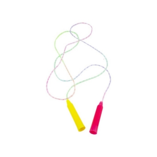 Въже за скачане, цветно, с дървени ръкохватки /Km/