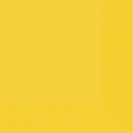 Парти салфетки жълти , 20 бр в пакет /Un/