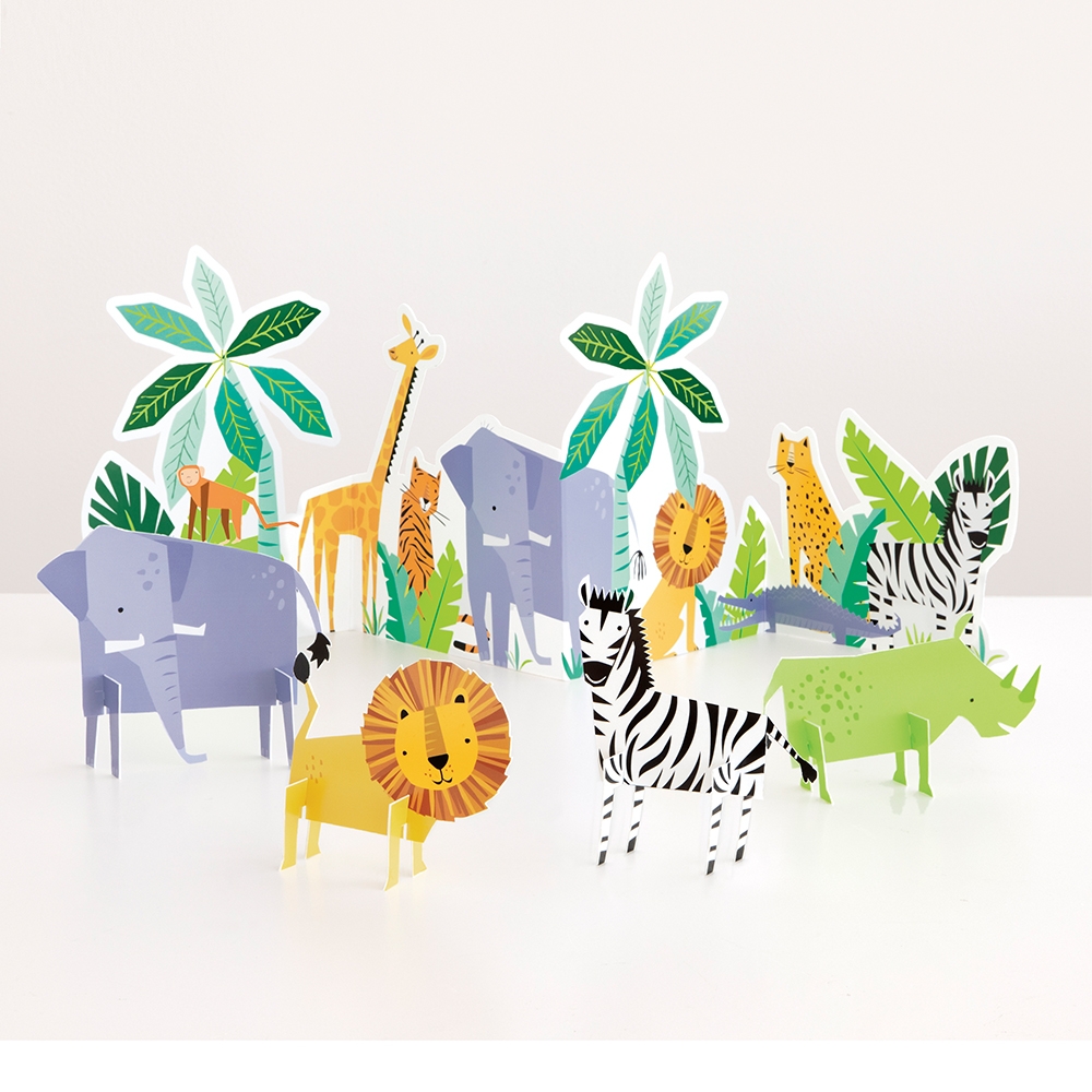 Украса за маса и декорация Сафари, джунгла 5 бр. /Un/