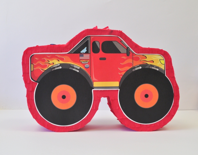 Пинята Джип, Хот Уилс, Monster Truck, две лица 46х30 см