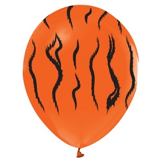 Балон с печат Тигър Сафари Джунгла, диаметър 30 см, 5 бр. в пакет