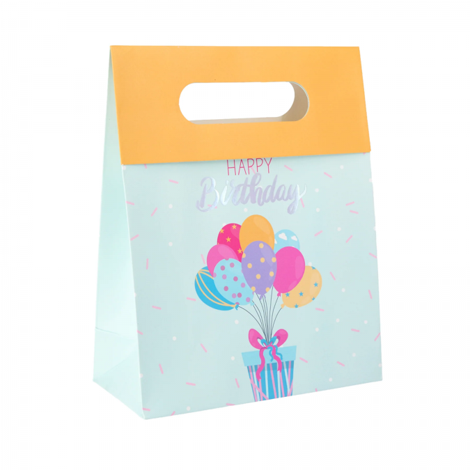 Луксозни подаръчни торбички Happy Birthday 23х18см /Pp/