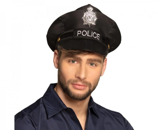 Шапка Полицай /полицейска/, черна /Gd/