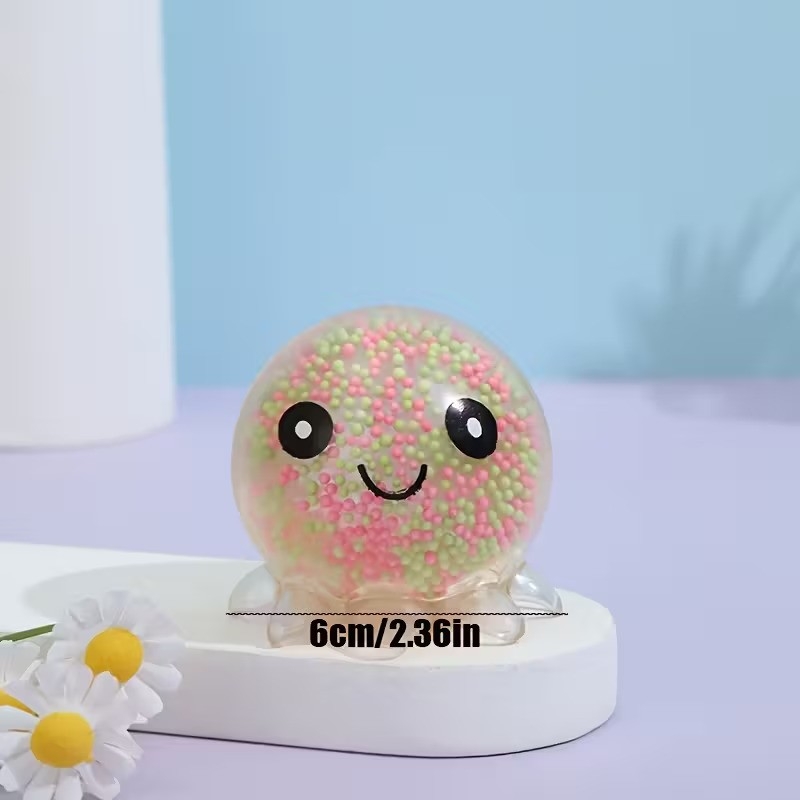 Скуиши, антистрес октопод пълен с мини цветни топчета /Tm/