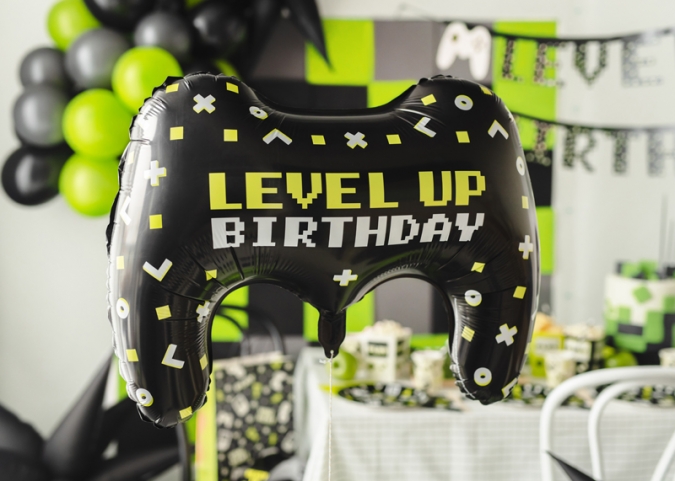Фолиев балон Джойстик, плейстейшън, Level Up, 72 см, /Pd/