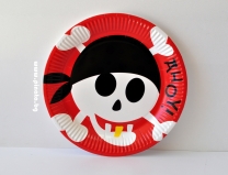 Хартиена парти чинийка Пират Пиратско парти, 8 бр. в опаковка