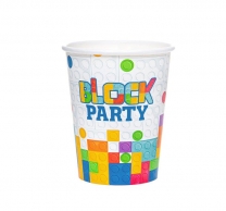 Хартиена парти чашка Лего, строителни блокчета, 220 мл, 6 бр. в опаковка /Pp/
