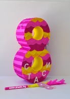 Пинята Цифра 8 Рожден Ден височина 55 см