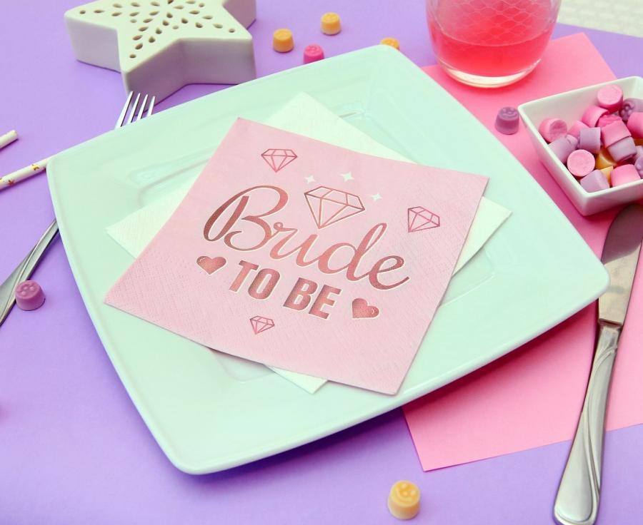 Салфетки Bride to be, Моминско парти, 20 бр. в пакет /Gd/