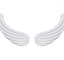 Фолиеви балони за арка и декорация „Крила“, 104x60см, бели /Pd/