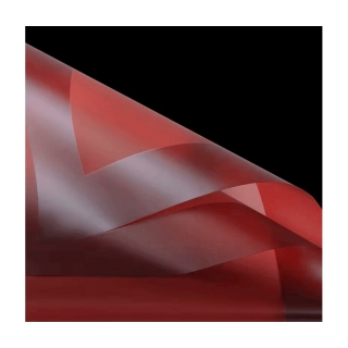 Опаковъчна хартия с борд, цвят червен, 57 х 56см. /Km/