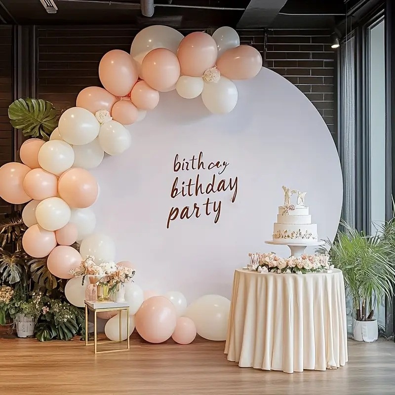 Калъф за стойка за арка, 180см диаметър, бял /Tm/