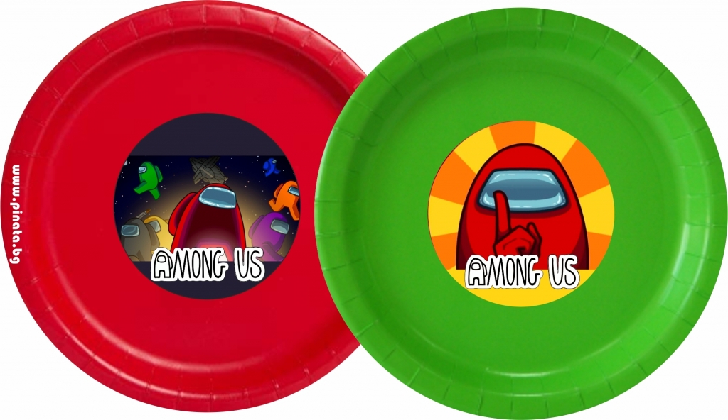 Хартиена парти чинийка Амонгъс, 6 бр. пакет