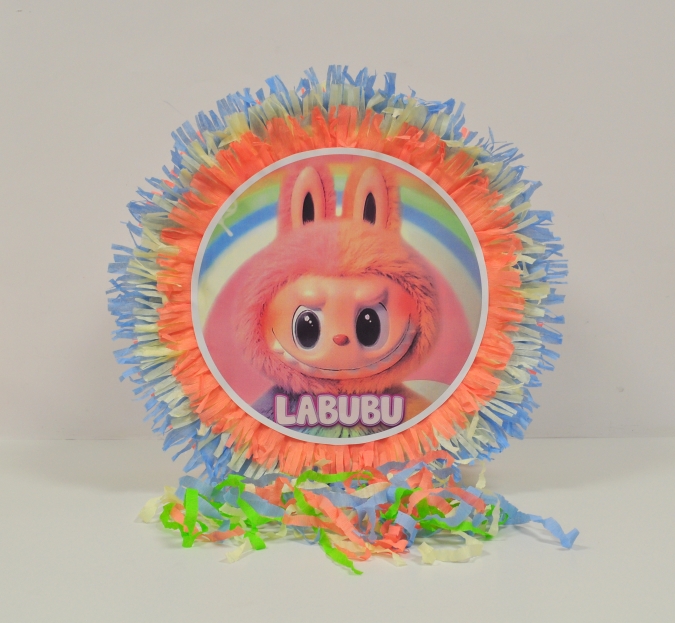 Пинята Лабубу, две лица 40х40 см