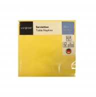 Парти салфетки слънчево жълто, 30 бр в пакет, 33х33 см /Kf/