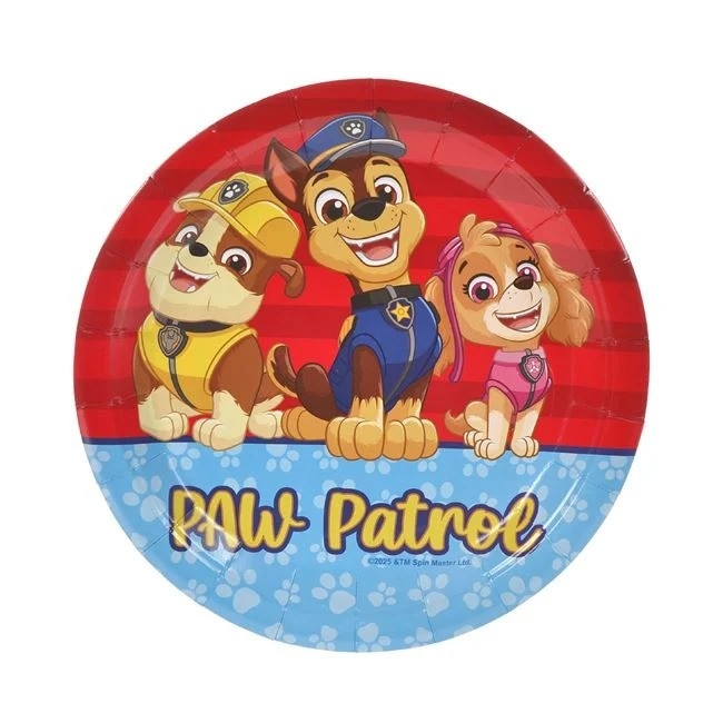 Хартиена парти чинийка Пес Патрул 18 см, 6 бр. в опаковка /mb/