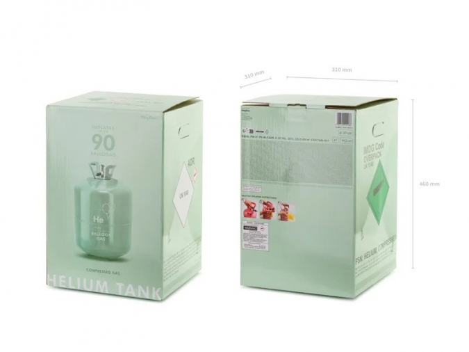 Бутилка с хелий за надуване на до 90 балона /Pd/