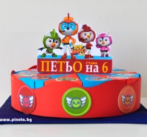 Хартиена торта с тематична декорация и персонализация Топ Кадети