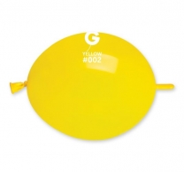 Линк балони цвят жълт, 10бр. в пакет, 16см., Gemar GL6 #002 /Uk/