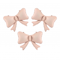 Фолиев балон Панделка, 55 см, 3бр., цвят розово шампанско /Pp/