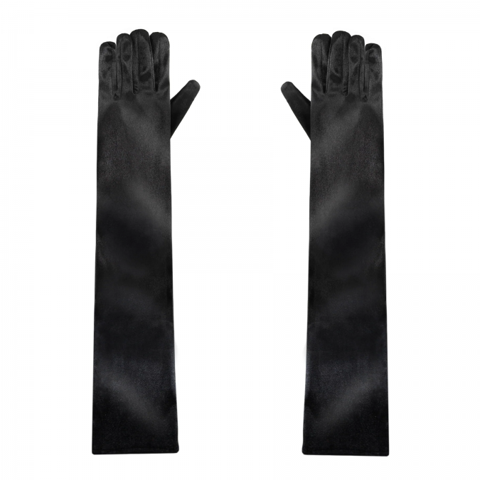 Ръкавици, черни, кабаре стил Гетсби /Pp/