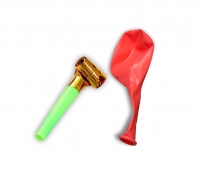 Парти свирка и балон, пълнеж за парче хартиена торта