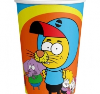 Хартиена парти чашка Крал Шакир / Kral Sakir 250 мл, пакет 8бр. лицензирана