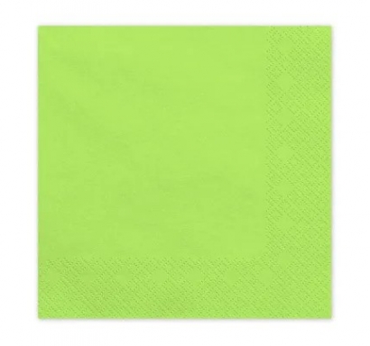 Парти салфетки светло зелени, 20 бр в пакет /Pd/