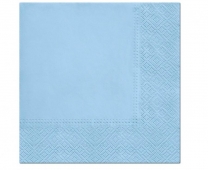 Парти салфетки 33х33 см, цвят светло син /Gd/