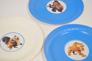 Персонализирана хартиена парти чинийка Ледена Епоха, 6бр. пакет