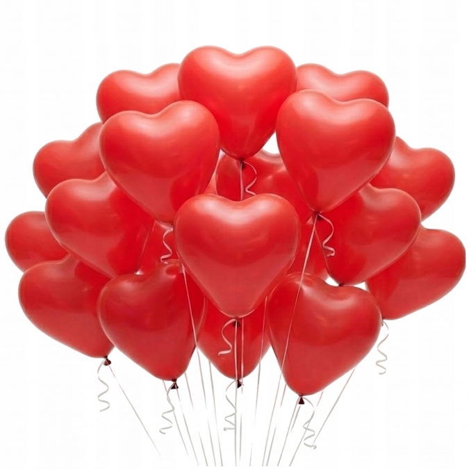 Балон червено Сърце, Свети Валентин, 45см /Uk/