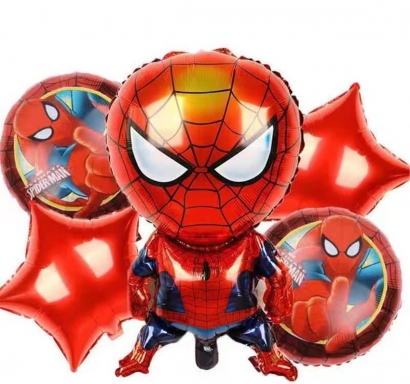 Комплект 5 бр. фолиеви балони Спайдърмен /Pe/