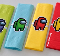 Парти салфетки Амонгъс, 33х33 см, 6 бр. пакет