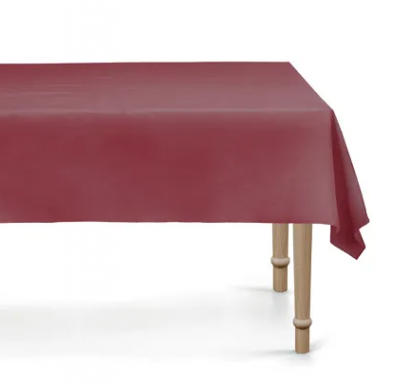 Покривка за еднократна употреба, тъмно червена/бордо/ 137х183 см /Pd/