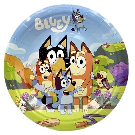 Хартиена чинийка Блуи / Bluey, 10 бр пакет /Gx/