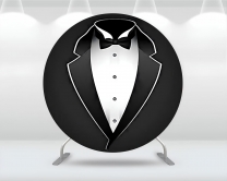 Винил за фон на абитуриентски бал, завършване, кръг, диаметър 100см