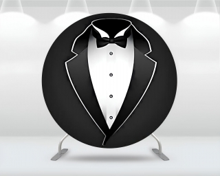 Винил за фон на абитуриентски бал, завършване, кръг, диаметър 100см