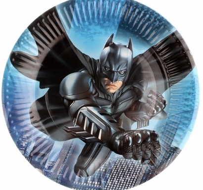 Хартиена чинийка Батман, 18см диаметър, 10 бр. в опаковка /Pe/