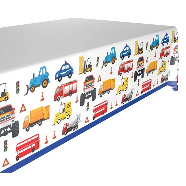 Парти покривка Транспортни средства, 108х180 см /Pe/