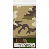 Покривка за еднократна употреба Камуфлаж, военни, 137х213 см, Military Camo