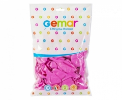 Балон цвят Розов, Rose, диаметър 30 см, 100 бр. в пакет, Gemar G110 #006 /Uk/