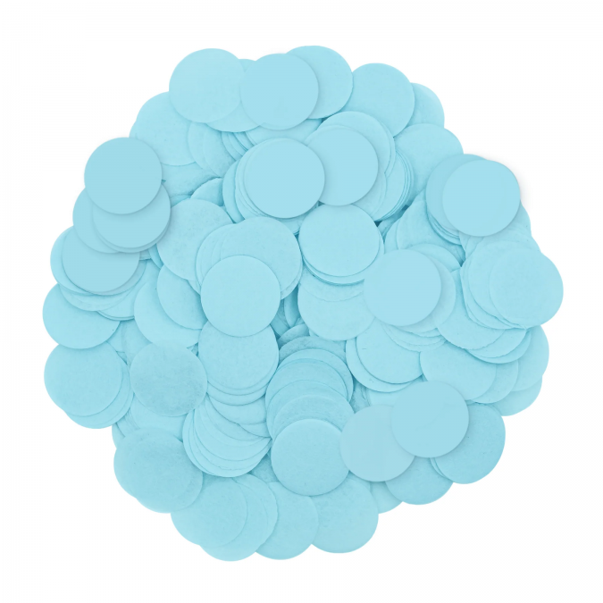 Конфети за балони цвят син, 15 гр. опаковка /Pp/