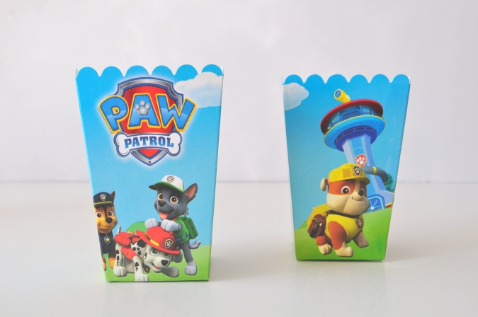 Кутийки за пуканки или сладки Пес Патрул - 8 бр. в пакет