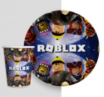 Комплект 8бр. чинийка и чашка Роблокс/Robblox /Tr/