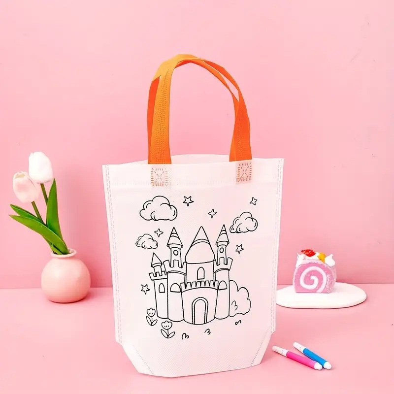 Детска торбичка за оцветяване, 24х22,5см, микс цветове /Tm/