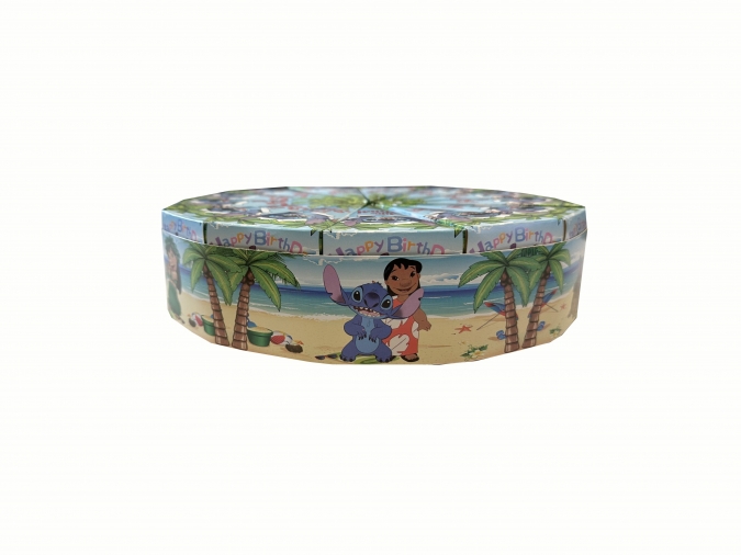 Комплект 13 парчета /заготовки за хартиена торта Лило и Стич, с вкл. ринг за декорация /Mr/