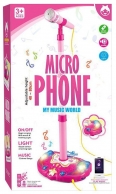 Детски микрофон със стойка - My Music World, розов /Li/