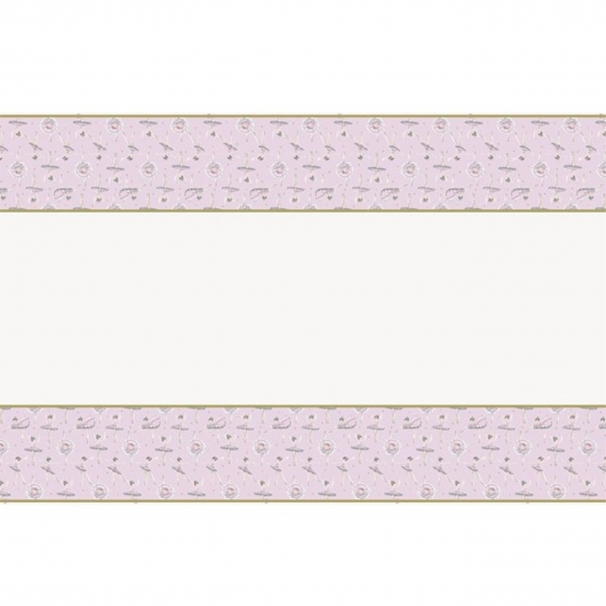 Покривка розова Балерина Първи рожден ден, 137х213 см, Pink Ballerina First Birthday /Un/